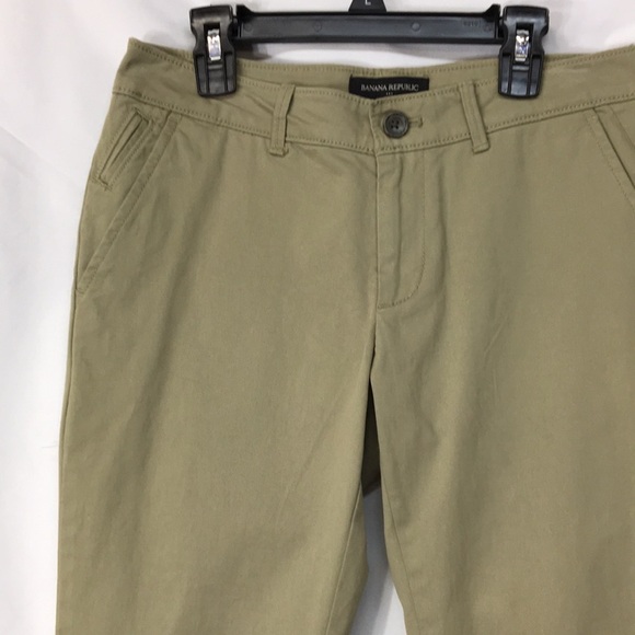 Banana Republic Women’s Girlfriend Fit Army Green Pants Size 0 Like-NEW - Picture 5 of 7